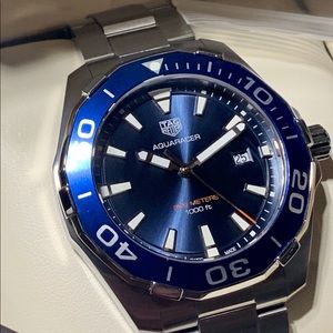 Tag Heuer Aquaracer Quartz Blue Dial 43mm Watch